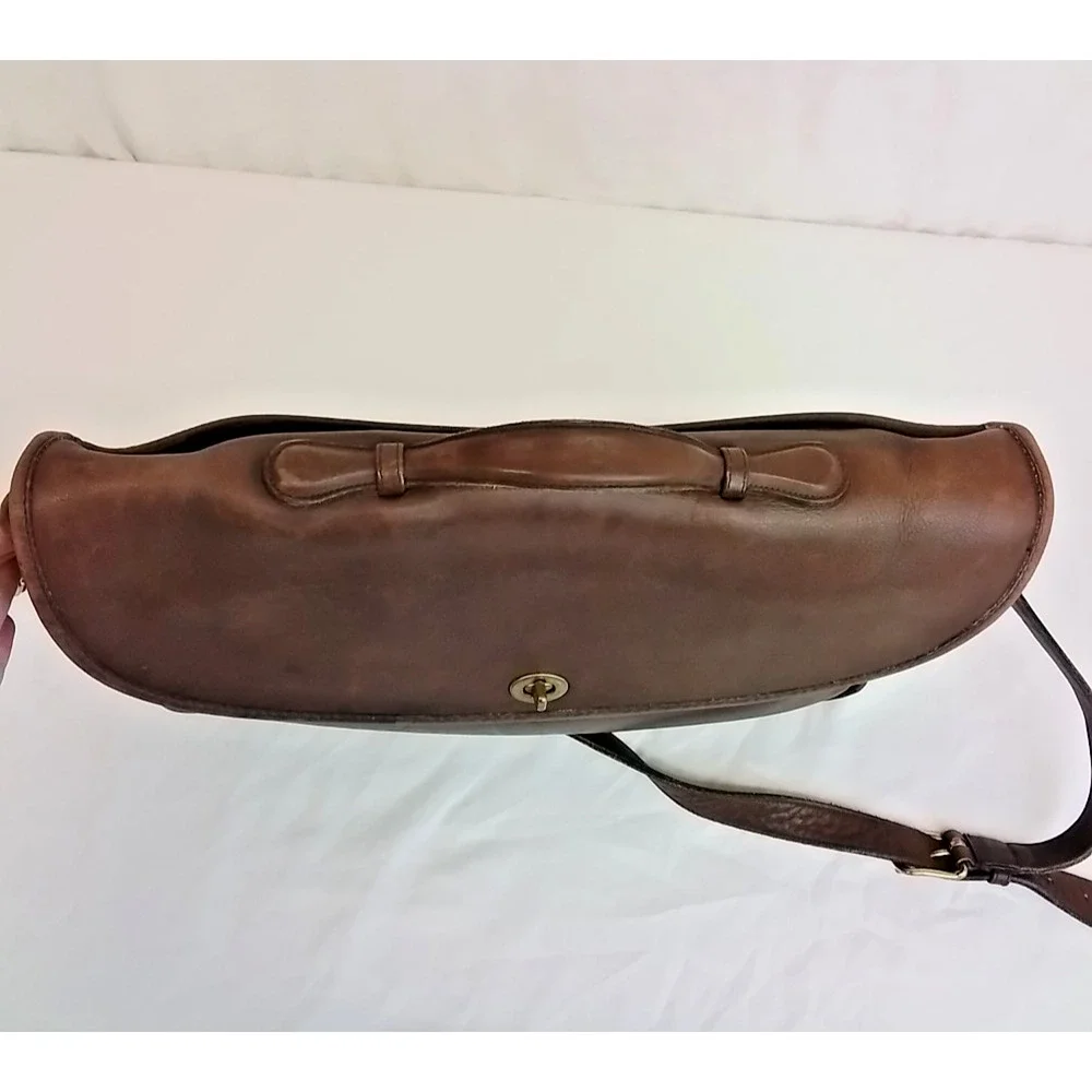 Coach Leather Lexington Briefcase Messenger Bag Mahogany VTG 1990 #J4150